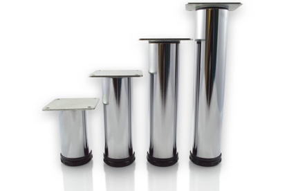 Picture of Peter Meier 10” Tall Como Furniture Legs in Como Polished Chrome (552-25-C1)